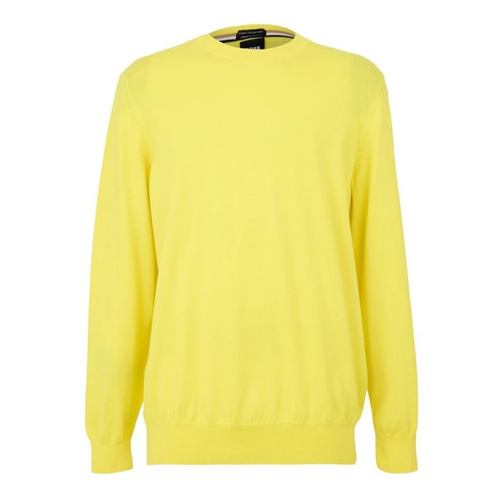 Boss Mens Pascas Woven Sweater / Bright Yellow